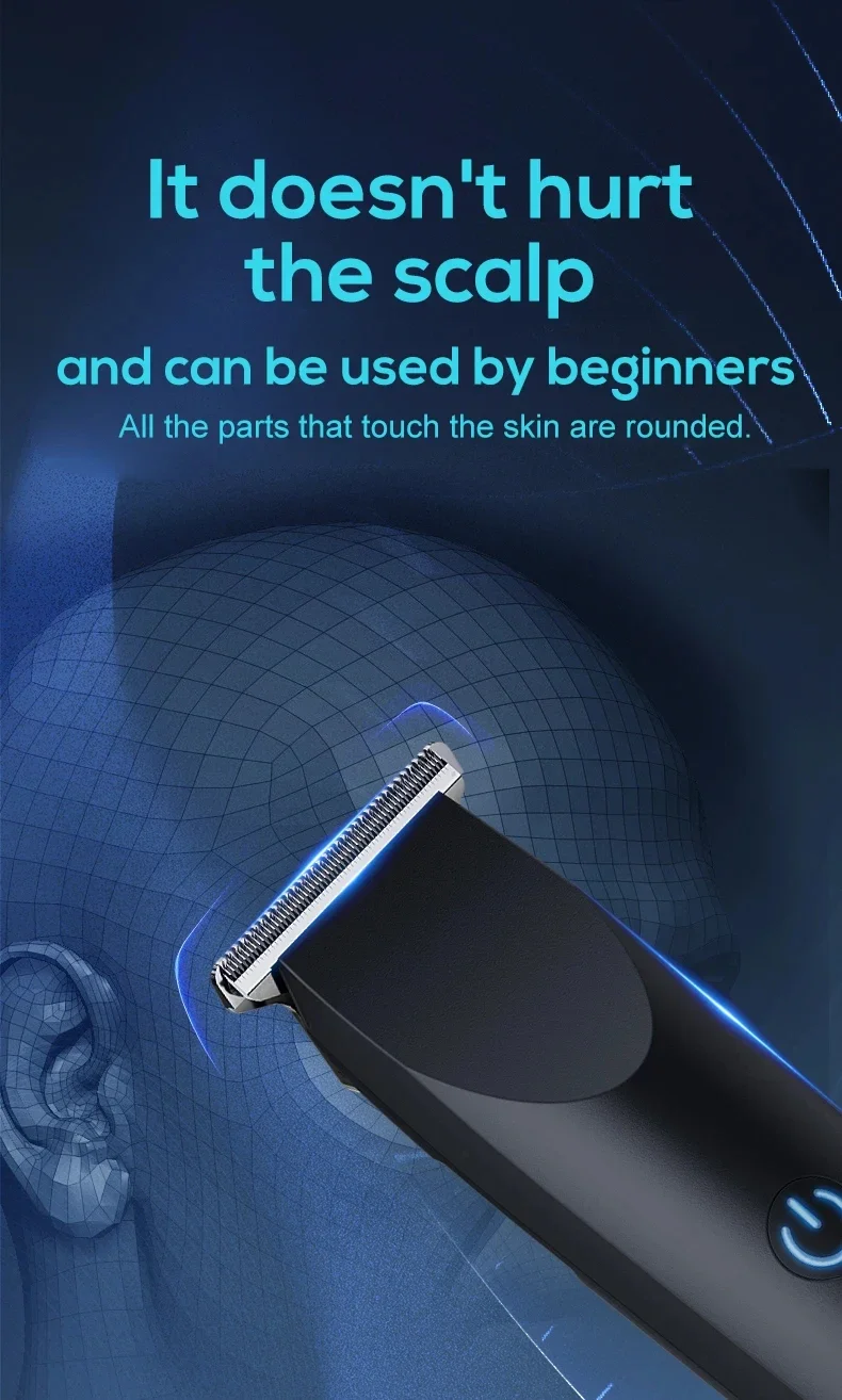 2026 Best-Selling Electric Hair Clipper With Adjustable Cutter Head, USB Charging Design For Trimming Hair And Beard, Cordless B