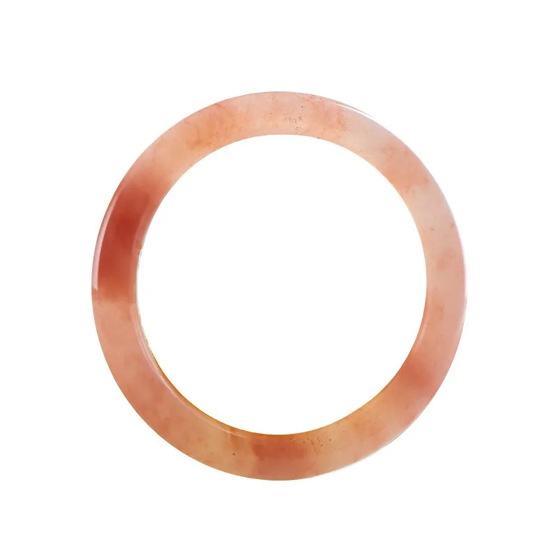 Natural Gold Silk Jade Peach Blossom Bracelet, Exquisite and Small Versatile Jewelry