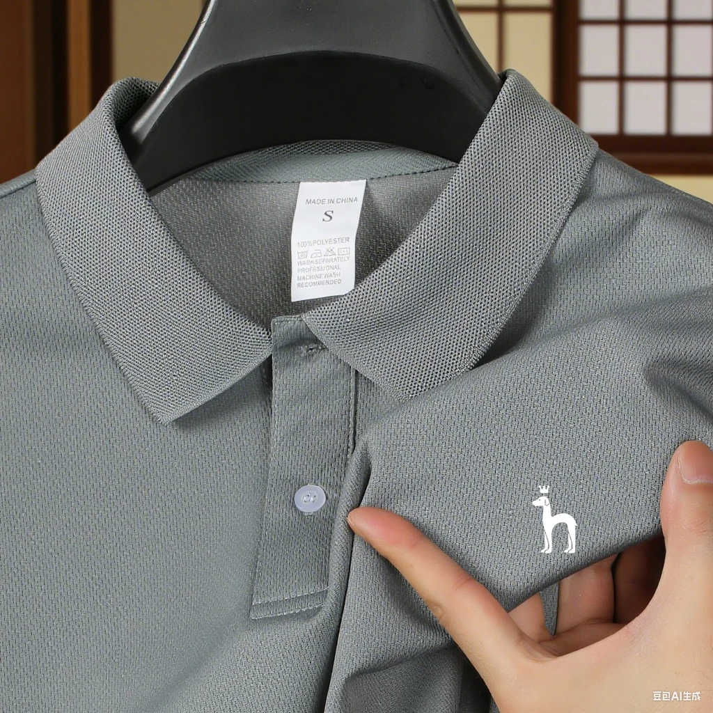 High End Brand Men's Short Sleeved Polo Shirt, Summer Fashion Hot Selling Golf Casual T-Shirt