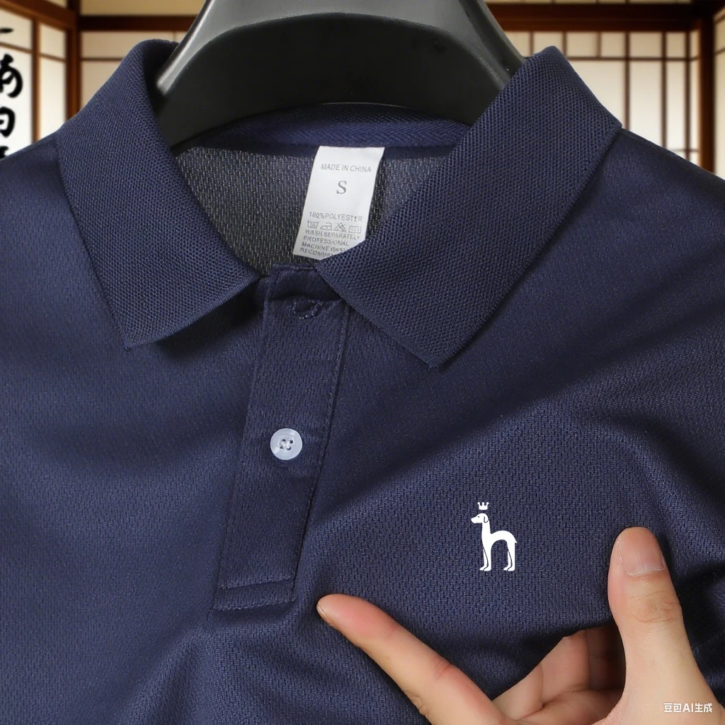 High End Brand Men's Short Sleeved Polo Shirt, Summer Fashion Hot Selling Golf Casual T-Shirt