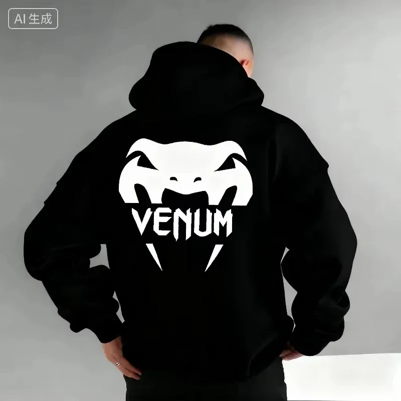 2026 NEw NEw New!  Men's Boxing Sports Hoodie, Warm and Comfortable Casual Hoodie for Autumn and Winter, Fashionable Printed