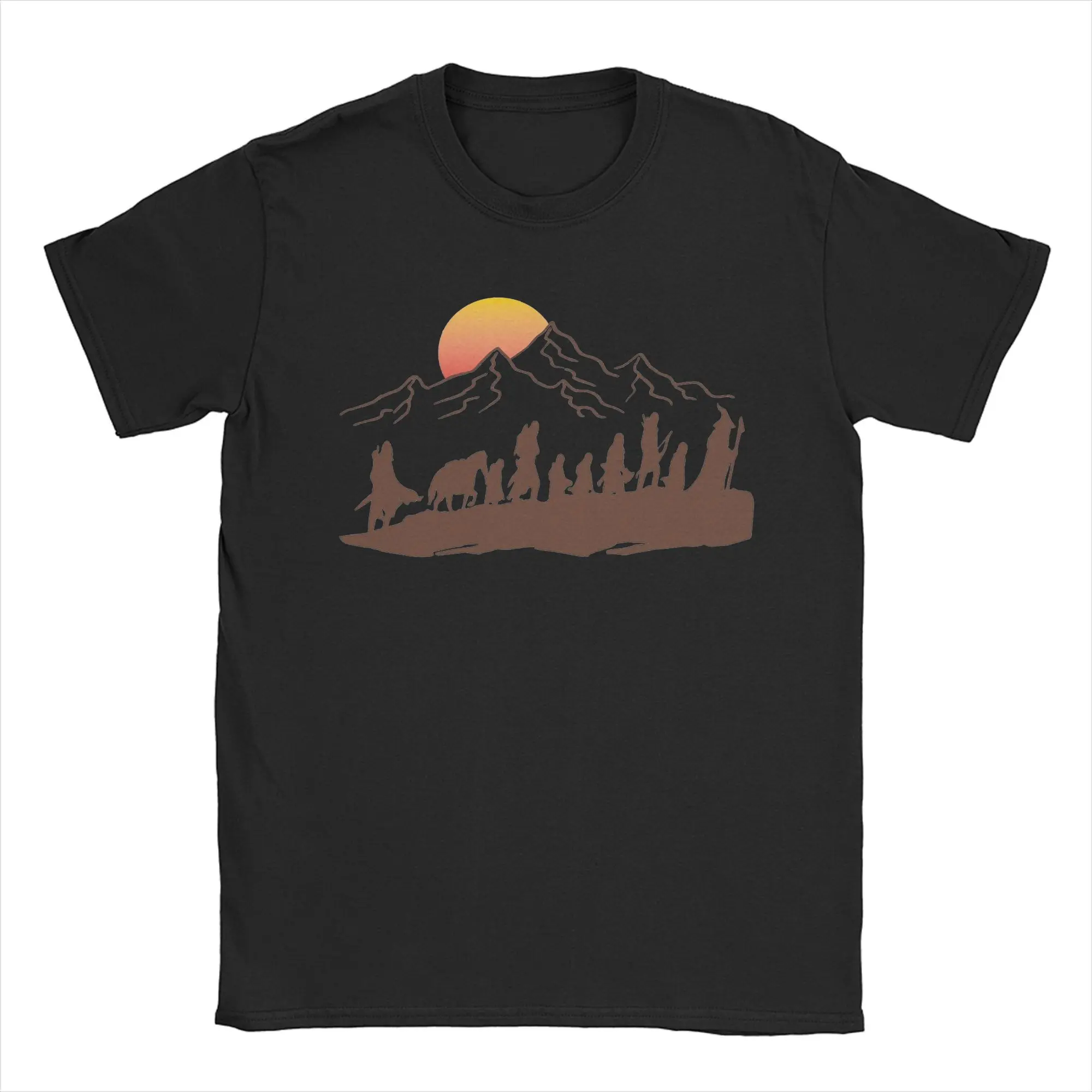 The Fellowship L-Lords Of The R-Rings Women T Shirts Pure Funny T-Shirts Round Neck Tee Shirt Short Sleeve Clothes Summer