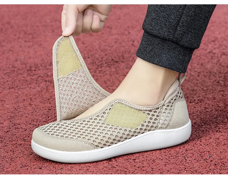 Popular Casual Men's Orthopedics Wide Feet Swollen Shoes Thumb Eversion Adjusting Soft Comfortable Diabetic Shoes Walking Shoes