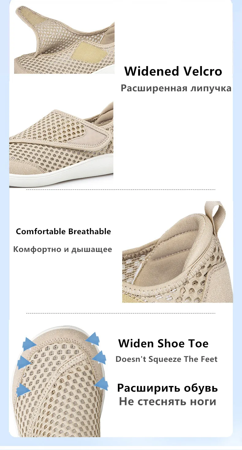 Popular Casual Men's Orthopedics Wide Feet Swollen Shoes Thumb Eversion Adjusting Soft Comfortable Diabetic Shoes Walking Shoes