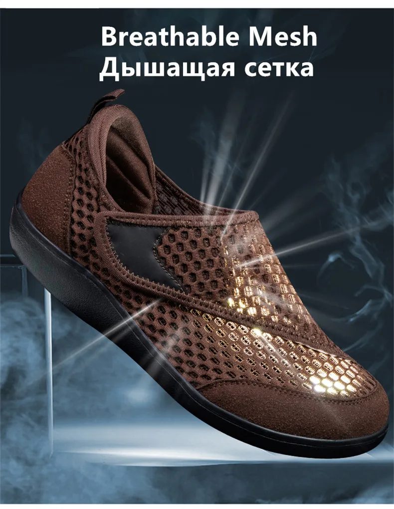 Popular Casual Men's Orthopedics Wide Feet Swollen Shoes Thumb Eversion Adjusting Soft Comfortable Diabetic Shoes Walking Shoes