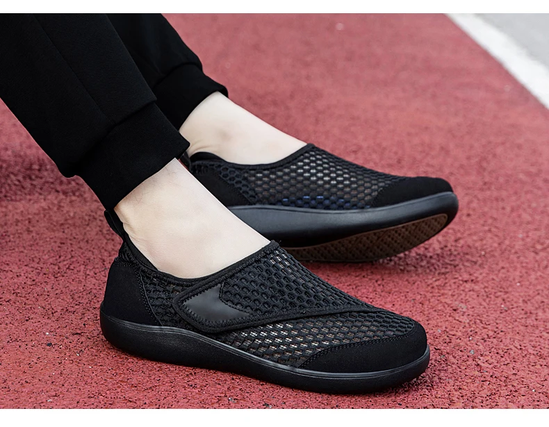 Popular Casual Men's Orthopedics Wide Feet Swollen Shoes Thumb Eversion Adjusting Soft Comfortable Diabetic Shoes Walking Shoes