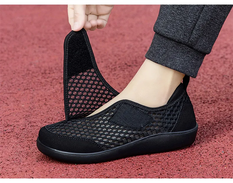 Popular Casual Men's Orthopedics Wide Feet Swollen Shoes Thumb Eversion Adjusting Soft Comfortable Diabetic Shoes Walking Shoes