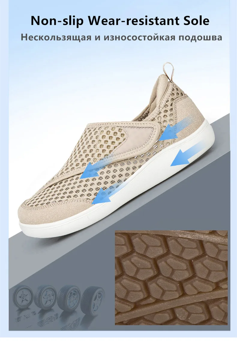 Popular Casual Men's Orthopedics Wide Feet Swollen Shoes Thumb Eversion Adjusting Soft Comfortable Diabetic Shoes Walking Shoes