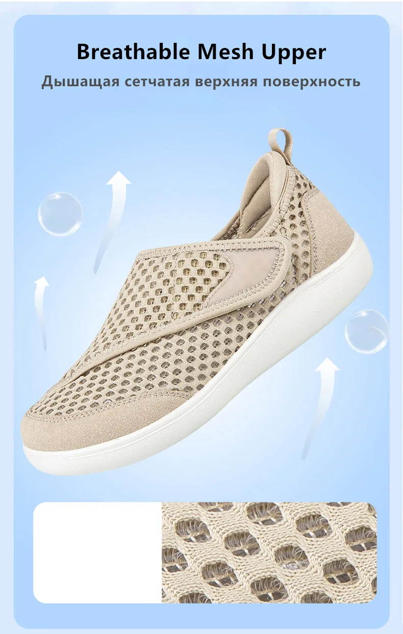 Popular Casual Men's Orthopedics Wide Feet Swollen Shoes Thumb Eversion Adjusting Soft Comfortable Diabetic Shoes Walking Shoes