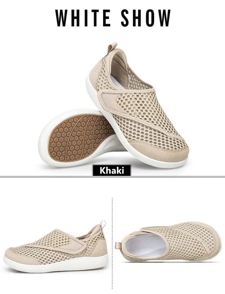 Popular Casual Men's Orthopedics Wide Feet Swollen Shoes Thumb Eversion Adjusting Soft Comfortable Diabetic Shoes Walking Shoes