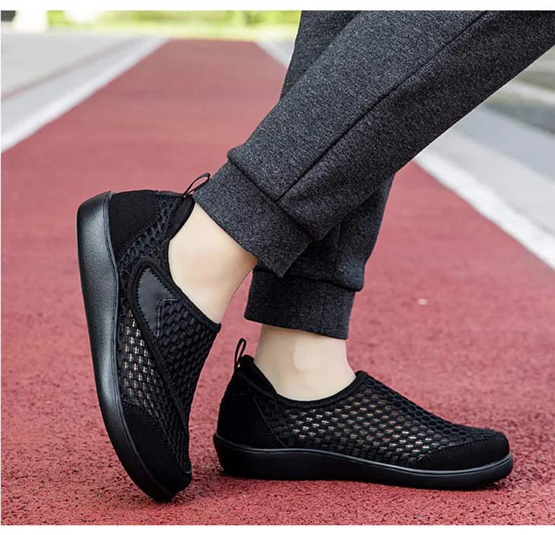 Popular Casual Men's Orthopedics Wide Feet Swollen Shoes Thumb Eversion Adjusting Soft Comfortable Diabetic Shoes Walking Shoes