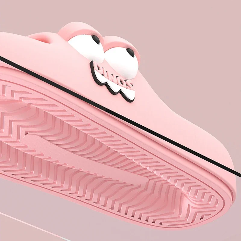 YNPO Cartoon EVA Platform Cloud Slippers Women 2026 Plus Size 45 Thick Bottom Home Slides Woman Anti Slip Summer Couple Slippers