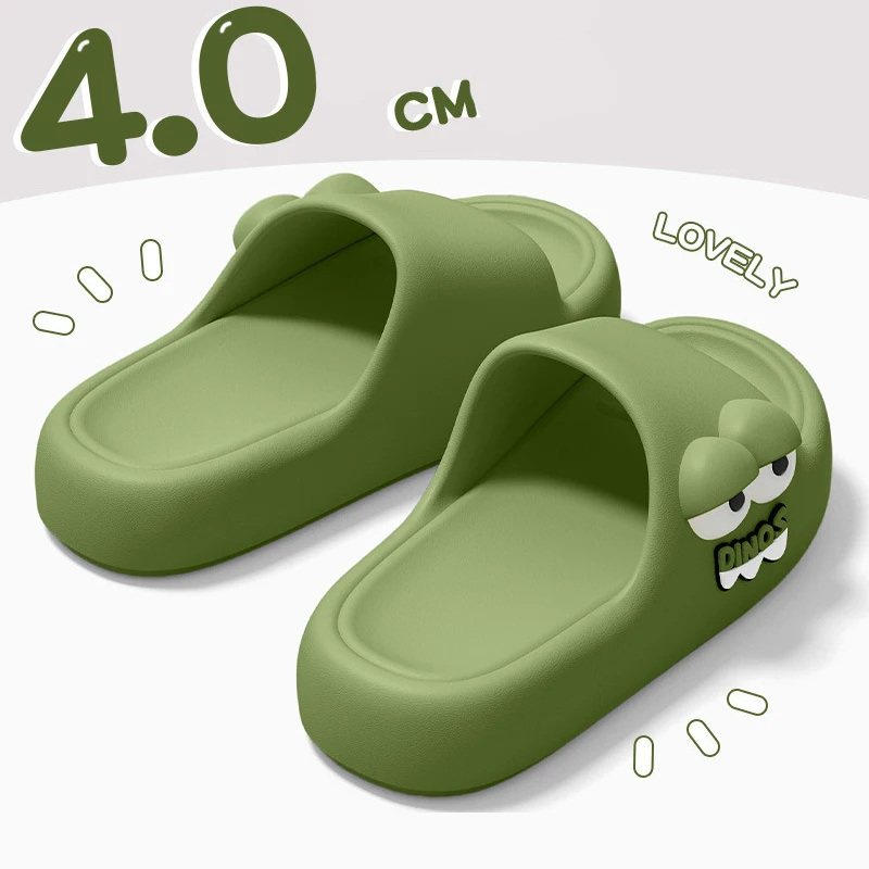 YNPO Cartoon EVA Platform Cloud Slippers Women 2026 Plus Size 45 Thick Bottom Home Slides Woman Anti Slip Summer Couple Slippers