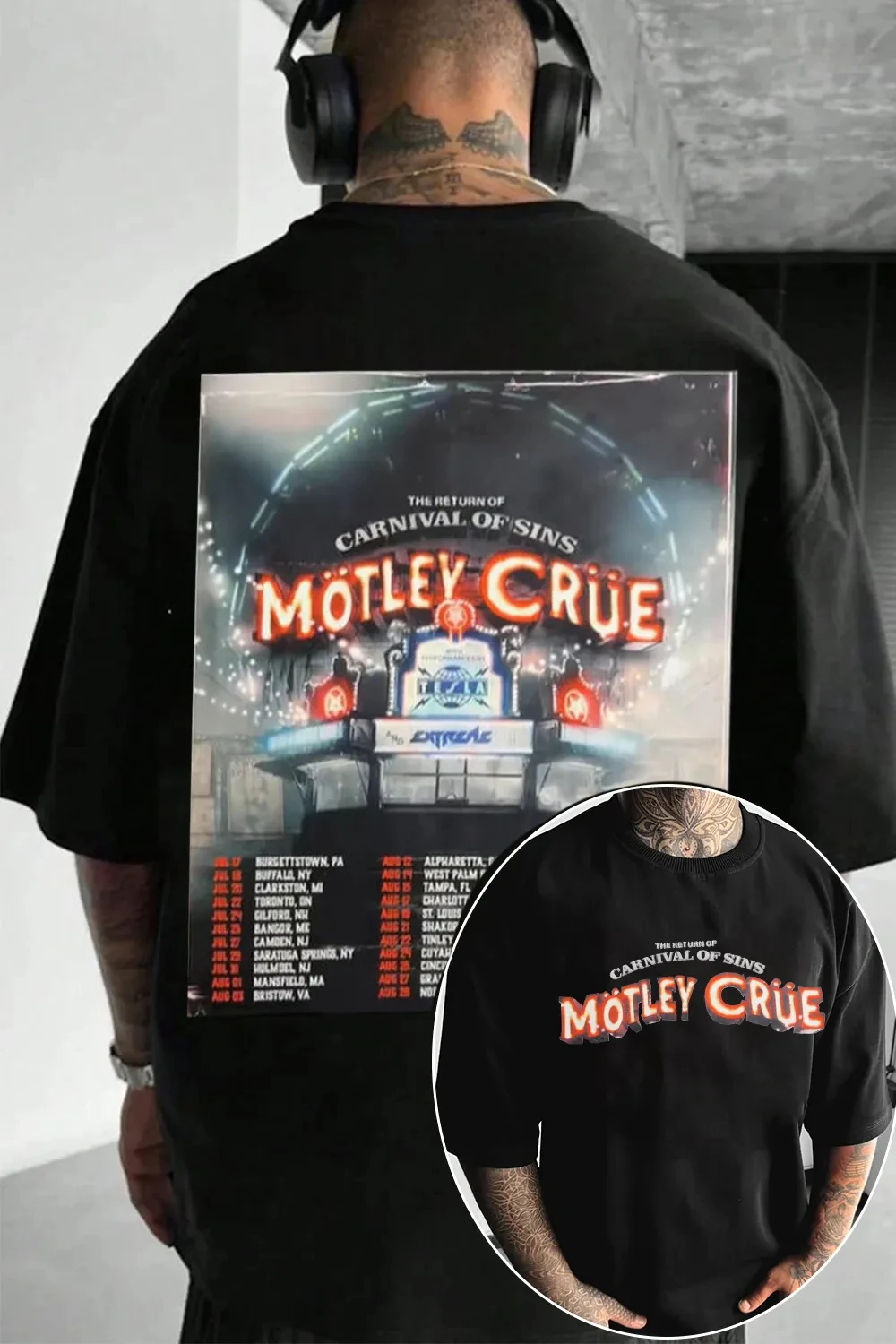 Retro 2026 Motley Crue Band Graphic TShirt Mens Womens Cotton Tee Summer Casual Short Sleeve Round Neck Clothing Loose