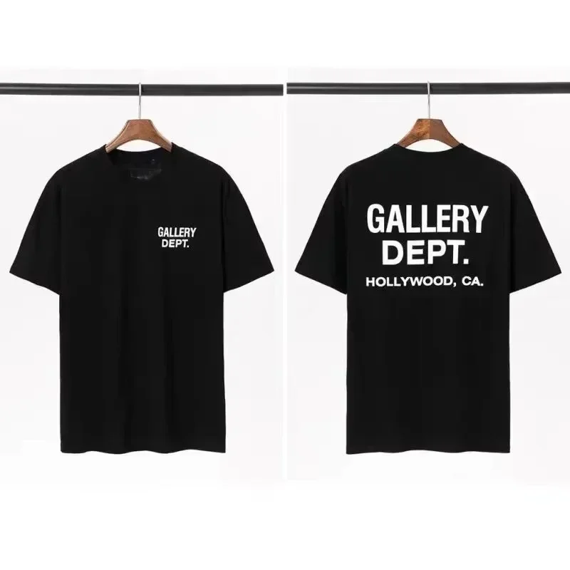 2026 new New trendy fashionable cotton high-quality hip-hop letter-print T-shirt - summer extended version top - streetwear