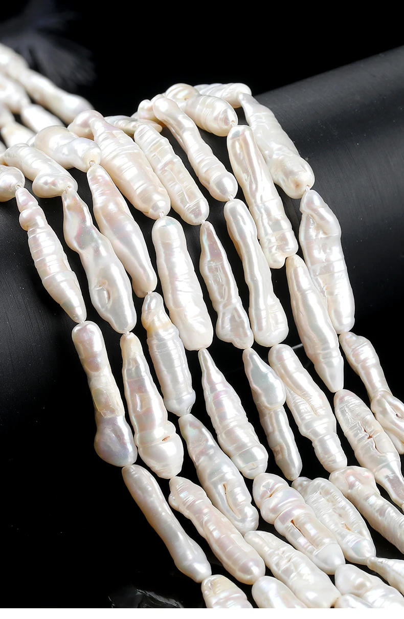Natural Baroque Freshwater Pearl Loose Beads Irregular High Luster Drilled Pearls for DIY Jewelry Making Necklace Earring