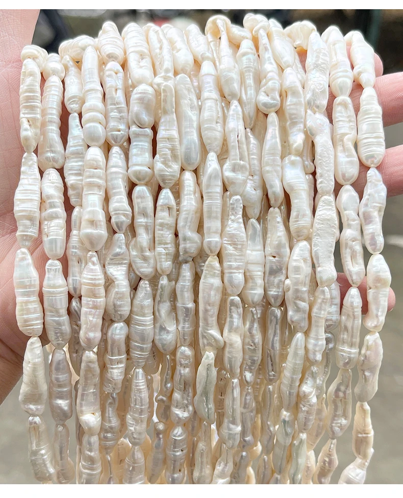 Natural Baroque Freshwater Pearl Loose Beads Irregular High Luster Drilled Pearls for DIY Jewelry Making Necklace Earring