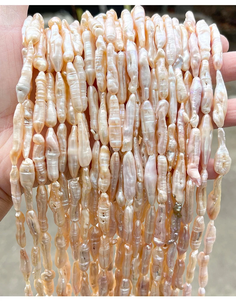 Natural Baroque Freshwater Pearl Loose Beads Irregular High Luster Drilled Pearls for DIY Jewelry Making Necklace Earring