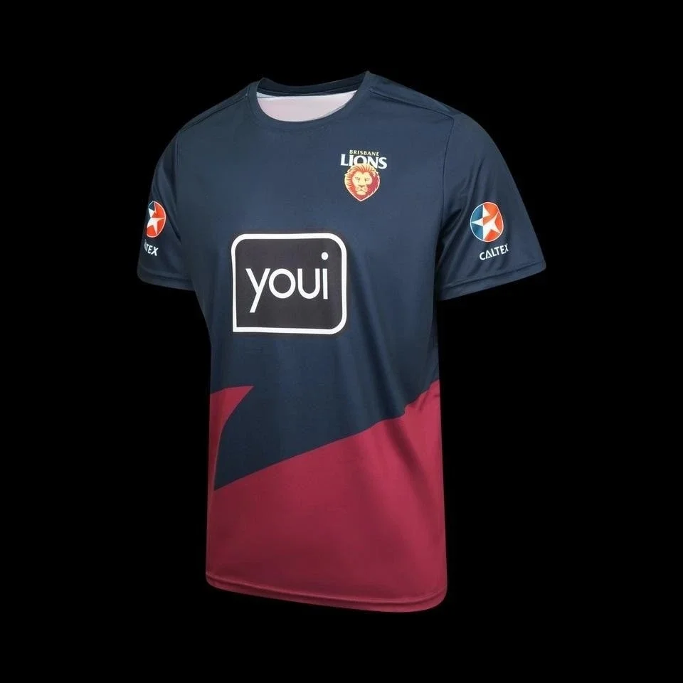 2026 New Brisbane Lions Training Jersey Family Matching T-shirt Suitable for Daily and Training Wear Y2K