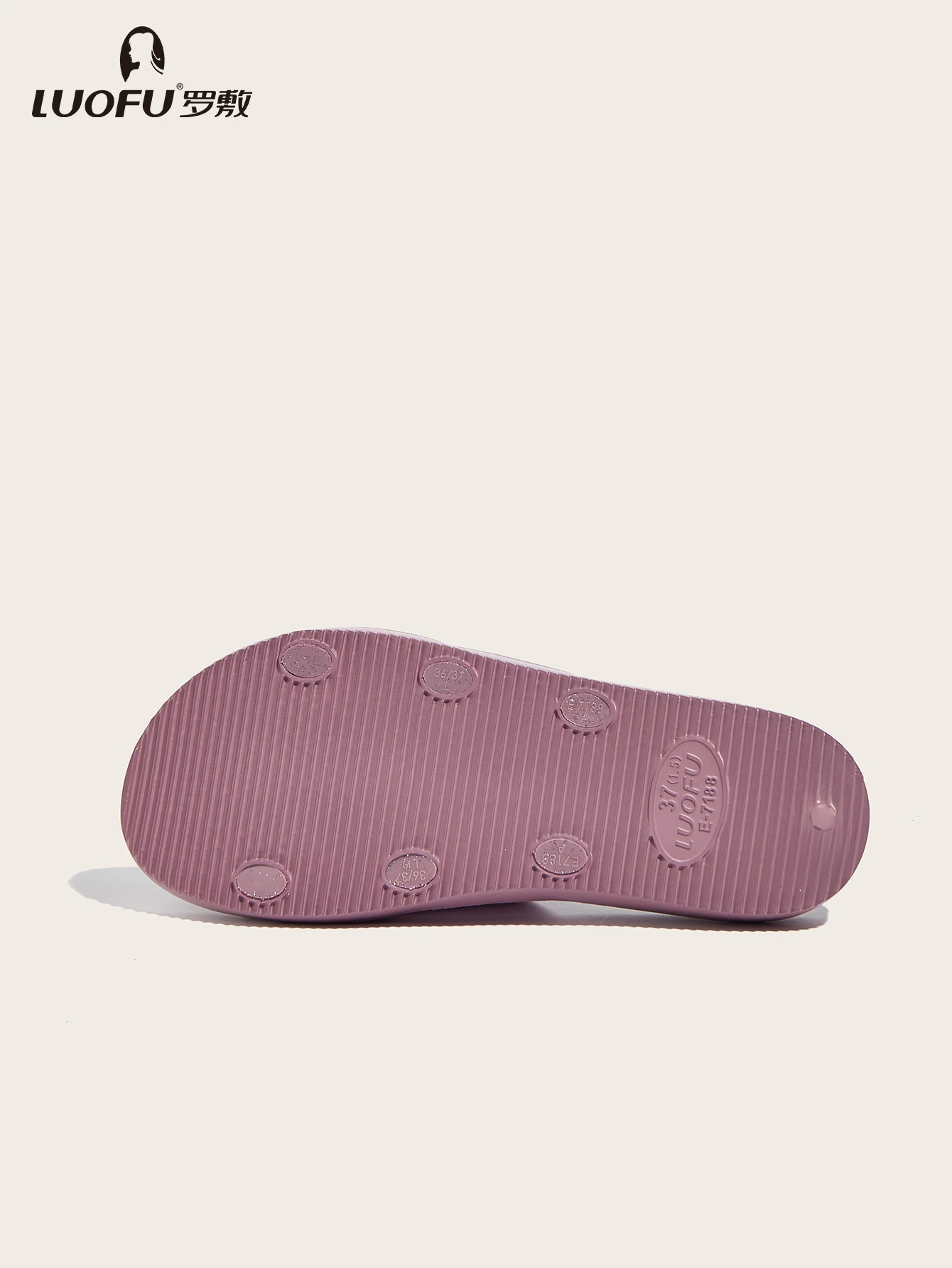 New Luofu Fashionable Women's Slippers, Outdoor Casual Double-Buckle Sandals, Thick-Soled Eva Material, Comfortable and Eco-Friendly Slippers, Indoor Non-Slip Slippers, Casual Slippers