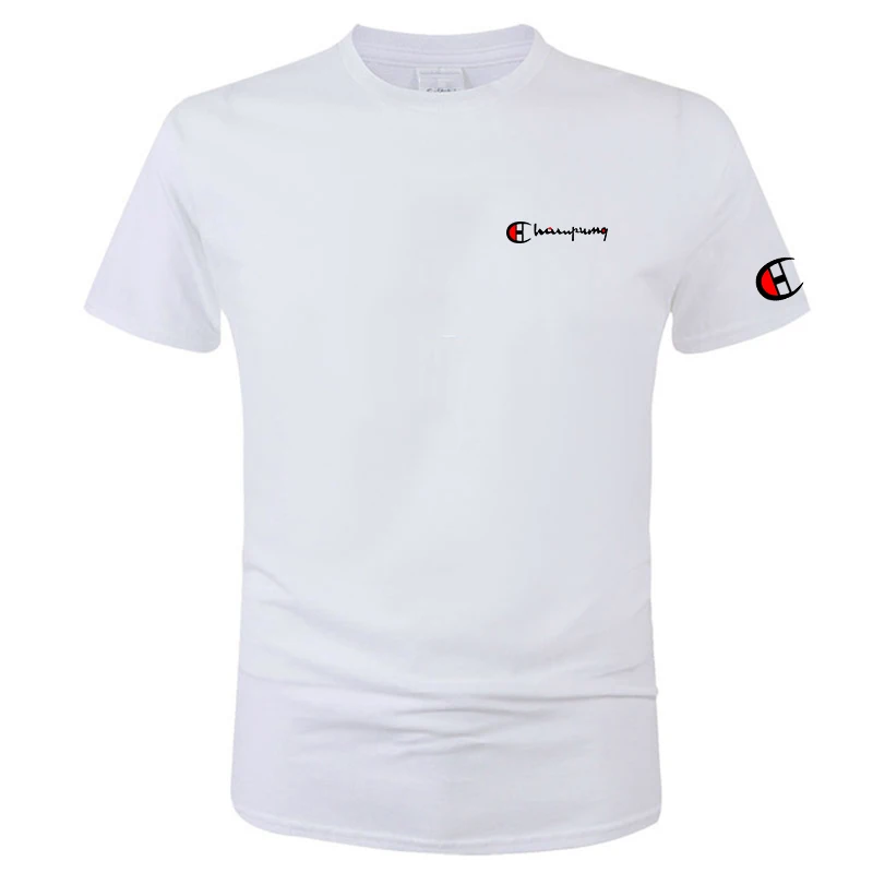 Summer New High-end Pure Cotton Korean-style Casual and Versatile Round-neck Short-sleeved T-shirt, All-cotton Light Luxury
