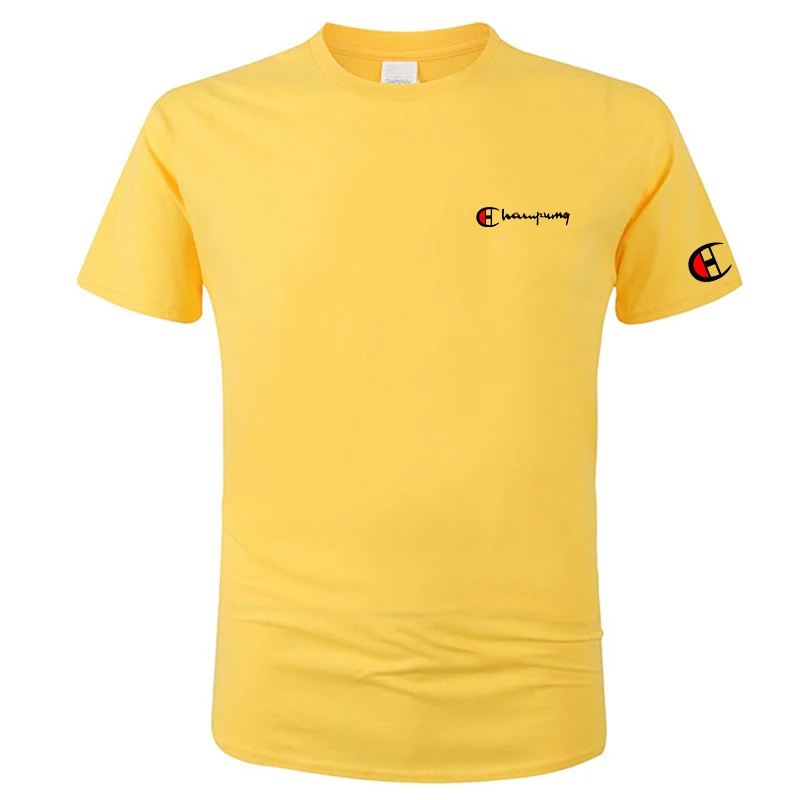 Summer New High-end Pure Cotton Korean-style Casual and Versatile Round-neck Short-sleeved T-shirt, All-cotton Light Luxury