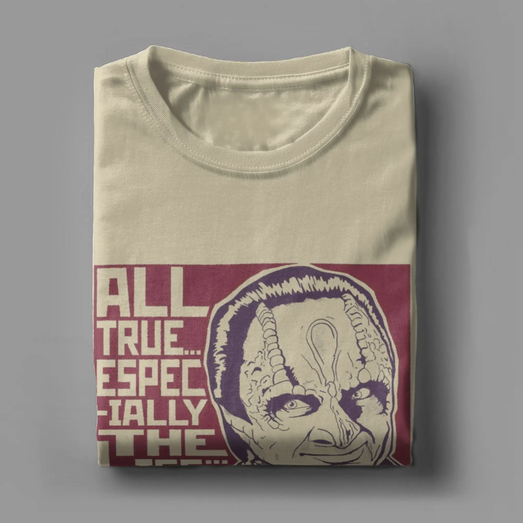 Awesome Stars Treks Deep Space Nine Garak All True Especially The Lies T-Shirt for Men Cotton T Shirt Tees Gift Idea Clothes