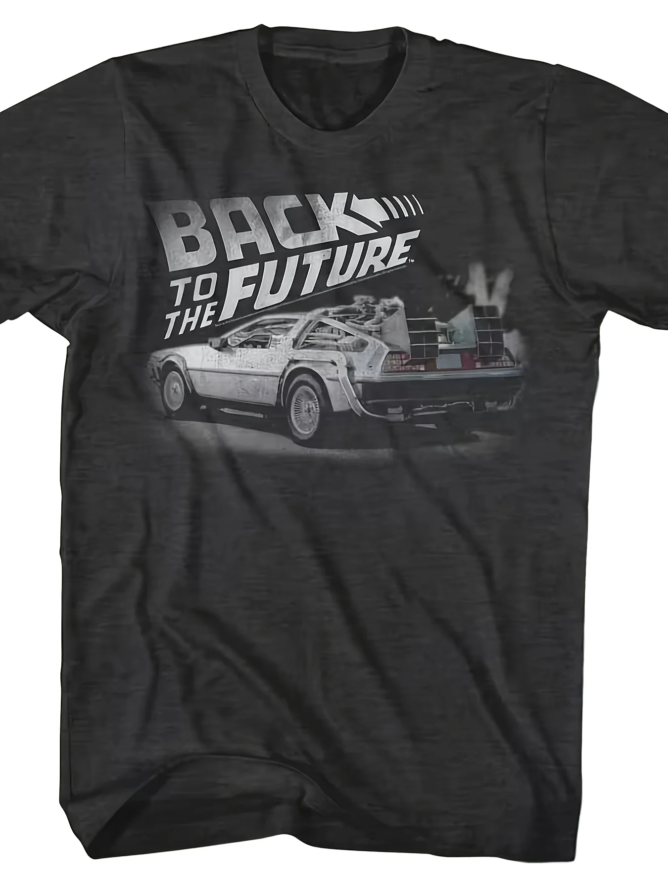 Men'S 'Back To The Future' Themed Graphic T-Shirt 80S Style Delorean Time Machine Design Regular Fit Men Women All-Season