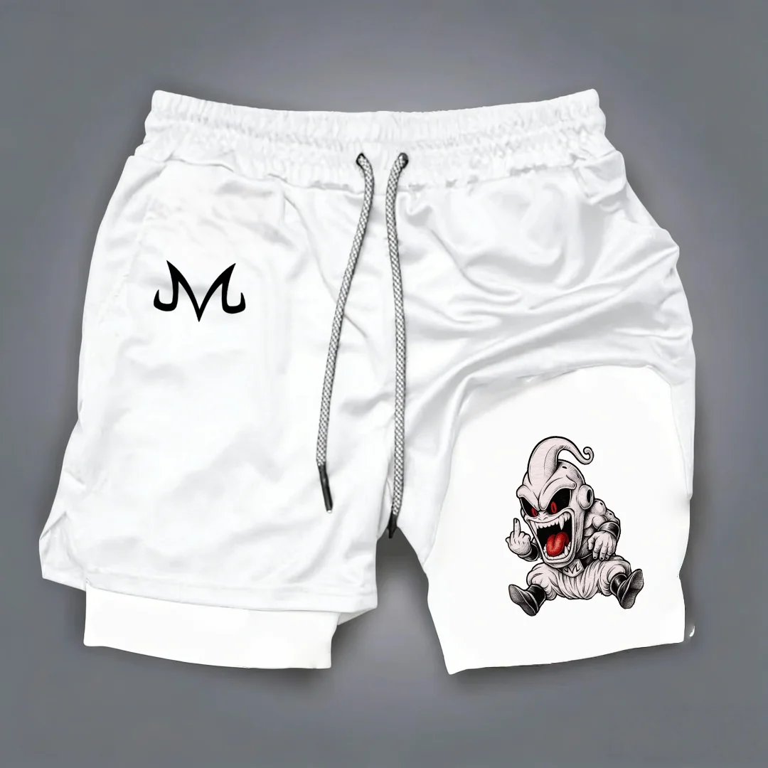 2026 Summer Hot Sale Dragon Ball Fake Two-Piece Shorts for Family and Children - High-Quality Sports Shorts Retro Y2K Hip Hop