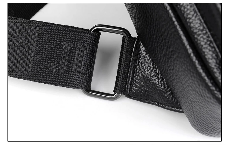 Luxury Brand Messenger Bag Men Leather Chest Bag Vintage Crossbody Shoulder Bag Outdoor Running Cycling Belt Sling Chest Bags