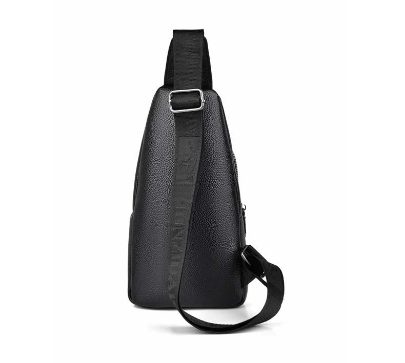 Luxury Brand Messenger Bag Men Leather Chest Bag Vintage Crossbody Shoulder Bag Outdoor Running Cycling Belt Sling Chest Bags