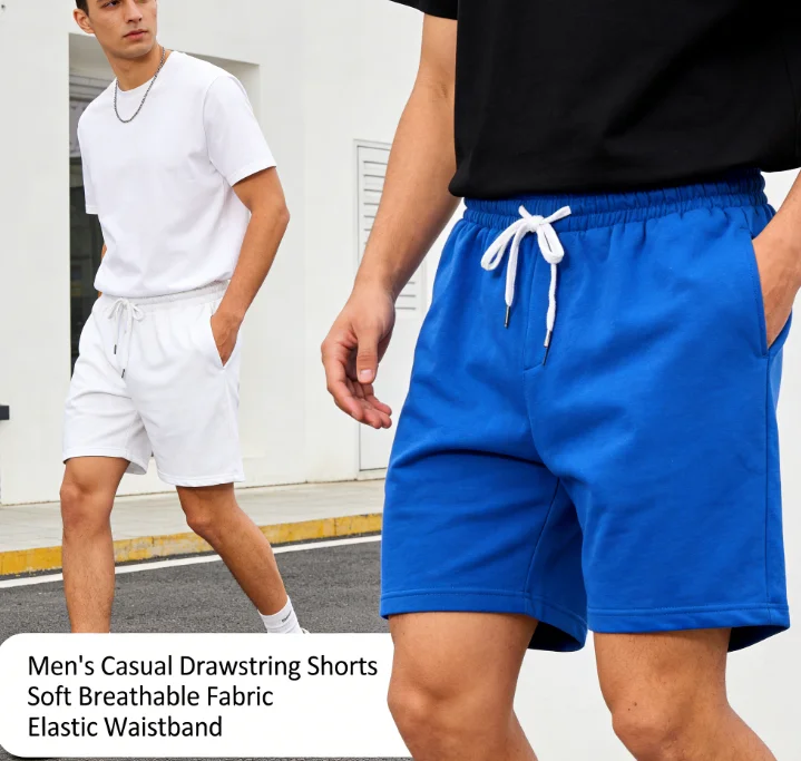 Men's Summer Fifth Pants Beach Shorts Casual Running Sports Shorts Straight 5-Point Pants