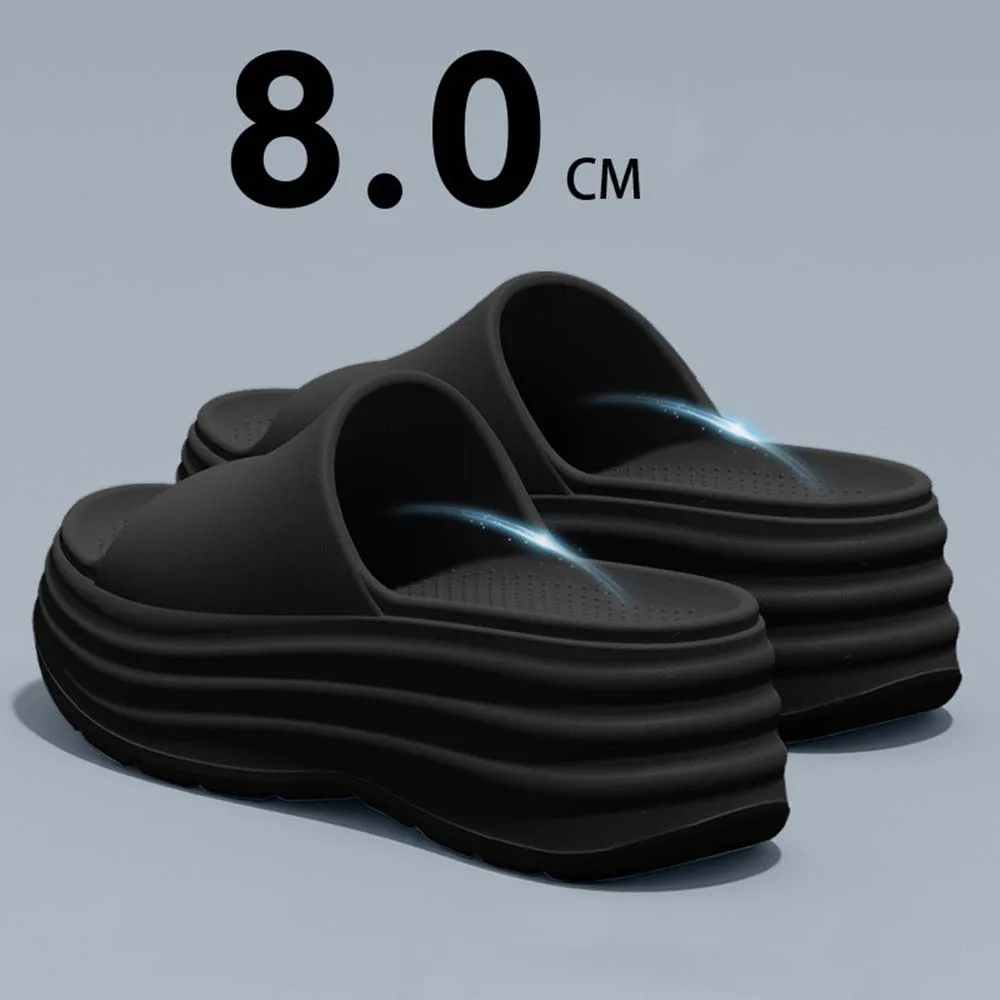 Thick Sole Sandals for Women Home Platform Slippers EVA Non Slip Beach Sandals Summer Lady Slides Soft Sole Wedge Heel Slipper