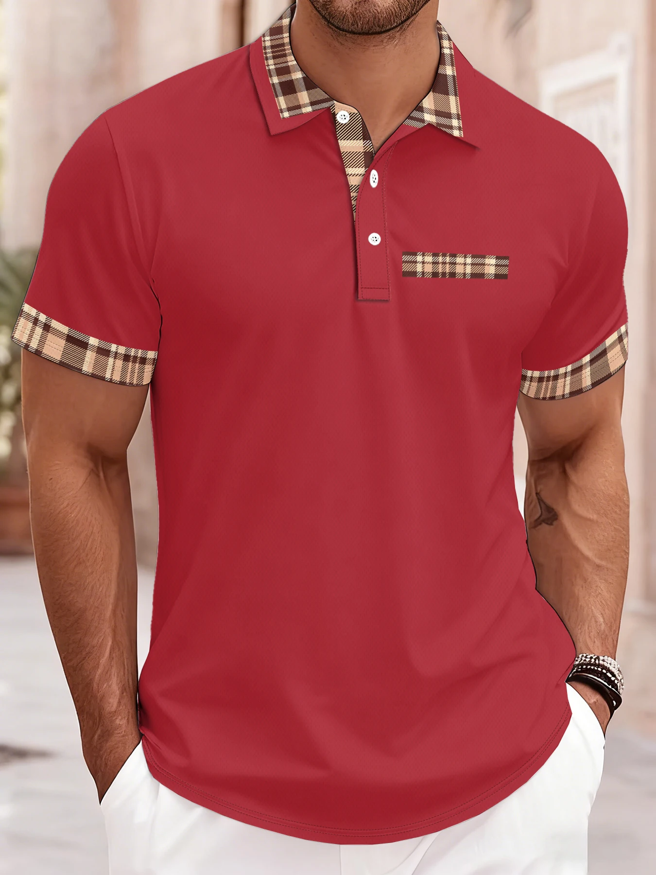 2026 Summer Men's Polo Shirt - 3D Printed Design Breathable Lightweight Thin Casual Simple Versatile Men's Clothing