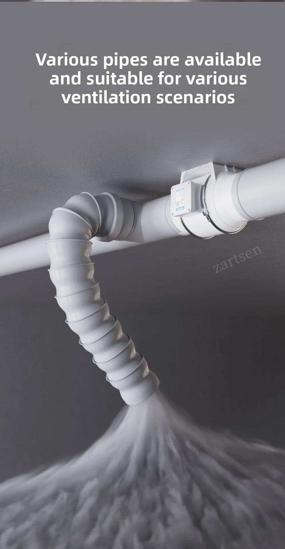 Exhaust Fan Home Mute Inline Duct Fan Bathroom Exhaust Fan Ventilation Equipment Kitchen Bathroom Wall Mounted Air Purifying Ve