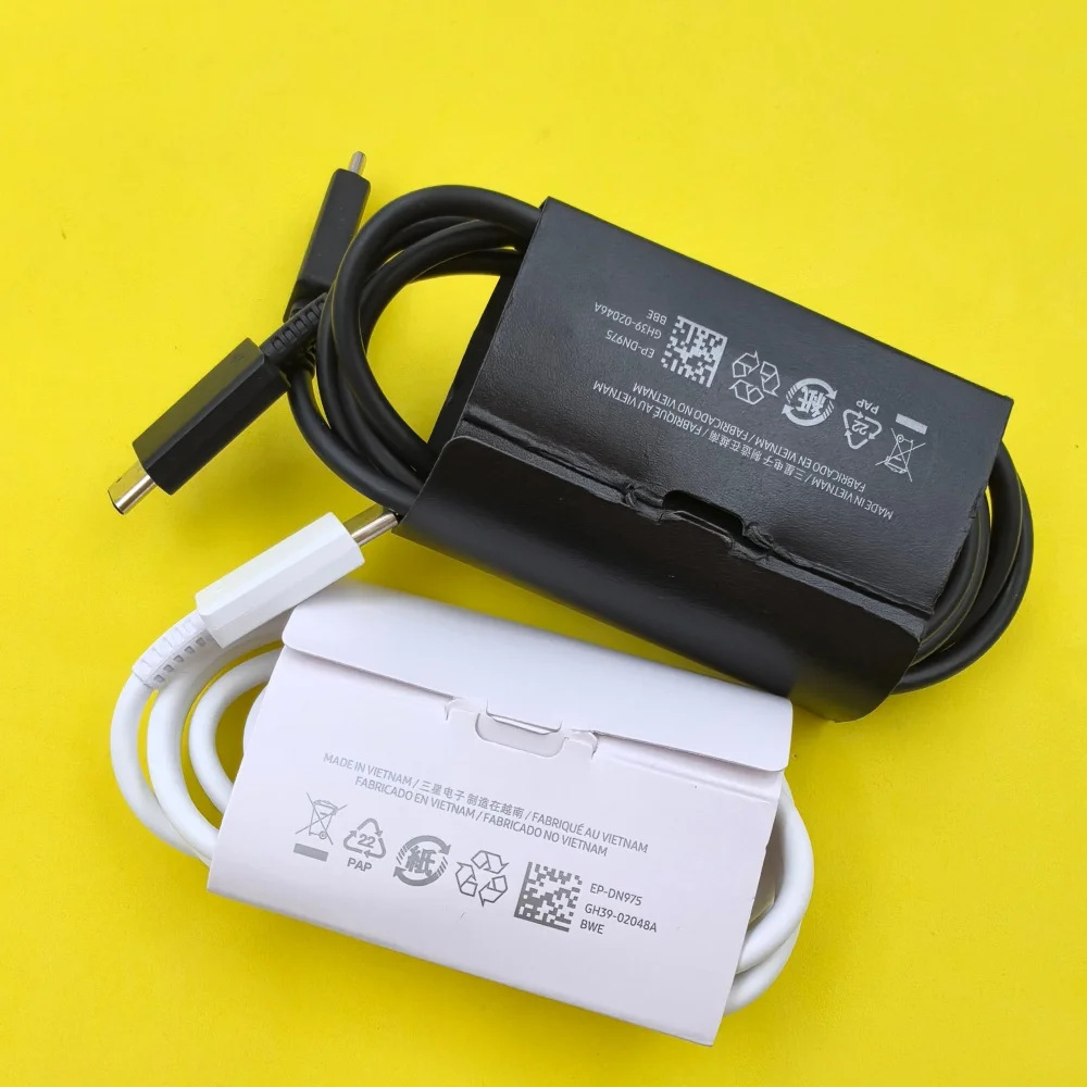 Samsung 45w US Plug Super Fast Charger Power Adapter 1/1.8M Type C Cable For Galaxy S26 S25 S24 S23 Ultra Z Flip Fold 7 6 5 A55