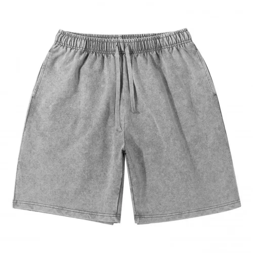 Summer New Men Fashion Retro Heavy Duty Washed Pure Cotton Shorts Outdoor Loose Leisure Comfortable Sports Large Shorts