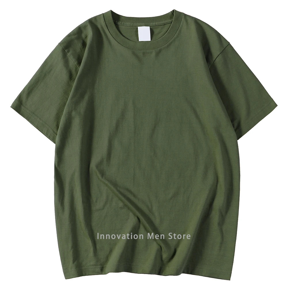 New Candy Color 100% Cotton T-Shirts Men Women 14 Colors Oversized Short Sleeves High Quality Brand Tee Clothing Soft T Shirts
