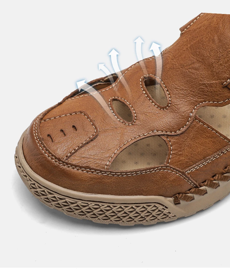New Summer Men's Sandals Outdoor Roman Casual Shoes Wading Sandals Flat Non-slip Sneakers Men's Beach Sandals Big Size 38-48