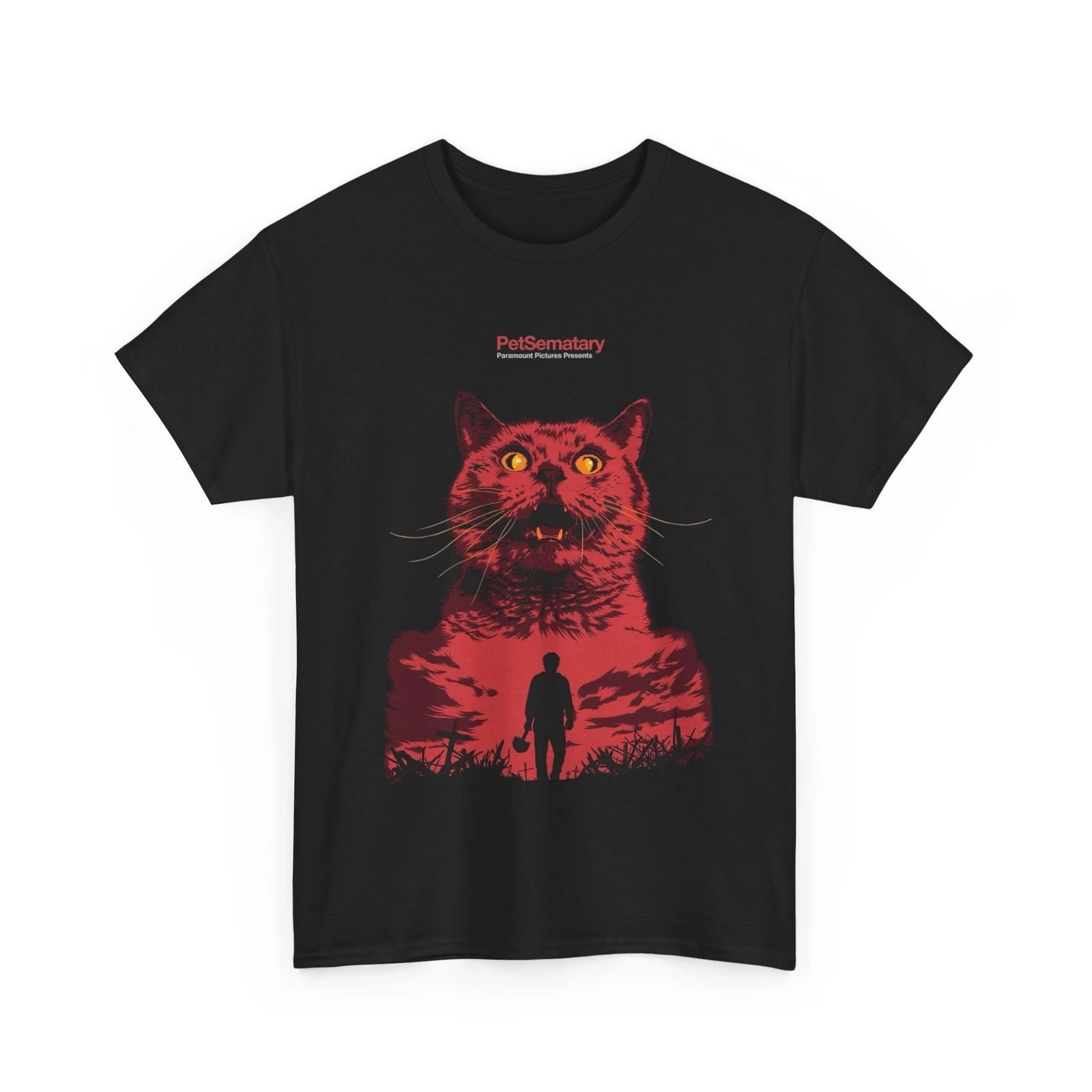 Stephen King horror shirt, horror pattern spring and summer T-shirt, street wear pet Semetary movie T-shirt
