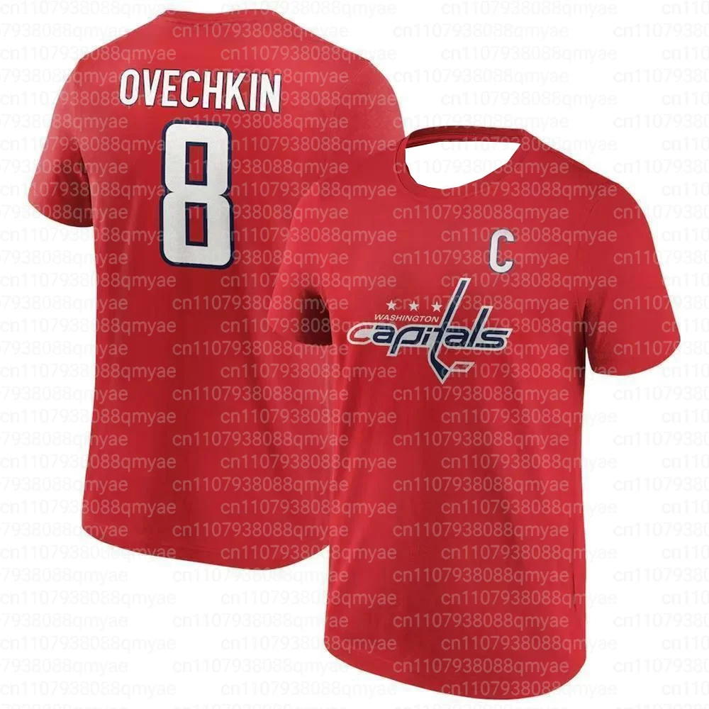 Summer New Men's Short Sleeved T-shirt 3D Printed Ice Hockey American Sports T-shirt Casual Short Sleeved Top FamilyMatching