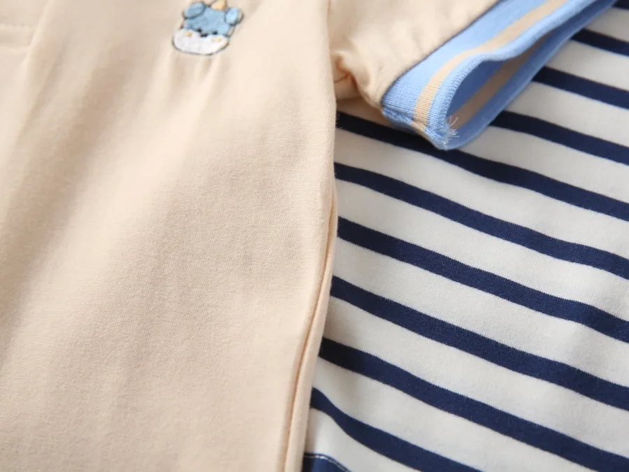 Kids 2-6Y Comfortable Cotton Casual Boys Tops Childrens Summer Short Sleeve Polo Shirts 4 Styles Handsome Cartoon Embroidery