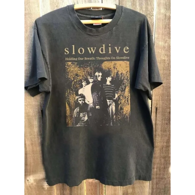 Retro Slowdive Band T-shirt Men's T-shirt Summer New Retro Unisex Casual Fashion Y2K T-shirt