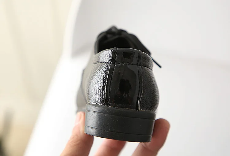 2026 Boys Leather Shoes Kids Flats Lace-up Children's Wedding Shoes For Toddlers Boy & Big Boys Fashion For Performance