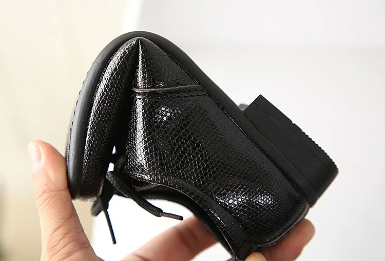 2026 Boys Leather Shoes Kids Flats Lace-up Children's Wedding Shoes For Toddlers Boy & Big Boys Fashion For Performance
