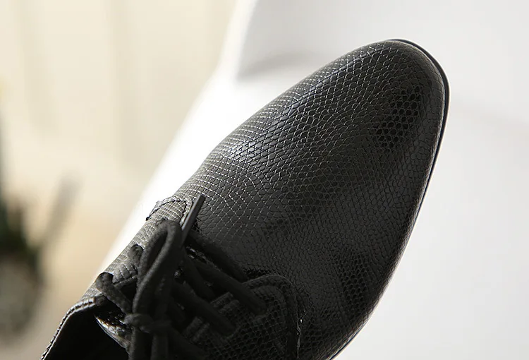 2026 Boys Leather Shoes Kids Flats Lace-up Children's Wedding Shoes For Toddlers Boy & Big Boys Fashion For Performance