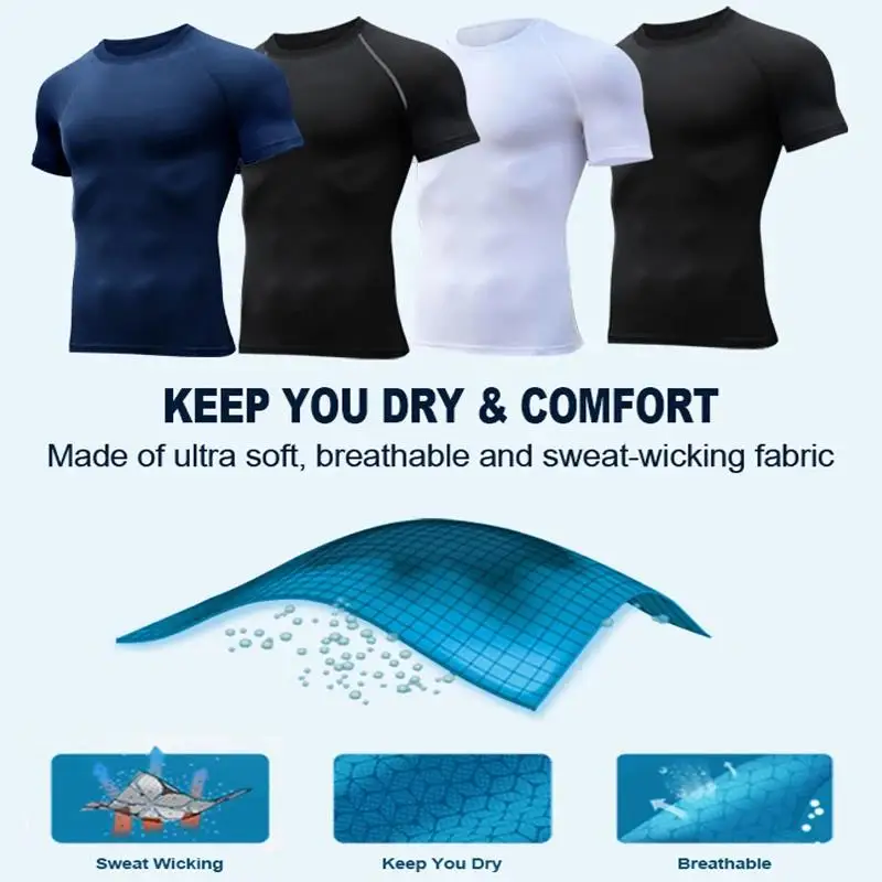 Men's Stylized Red Spider Compression Workout T-Shirt | Quick Dry Muscle Fit Athletic Tee for Gym & Bodybuilding