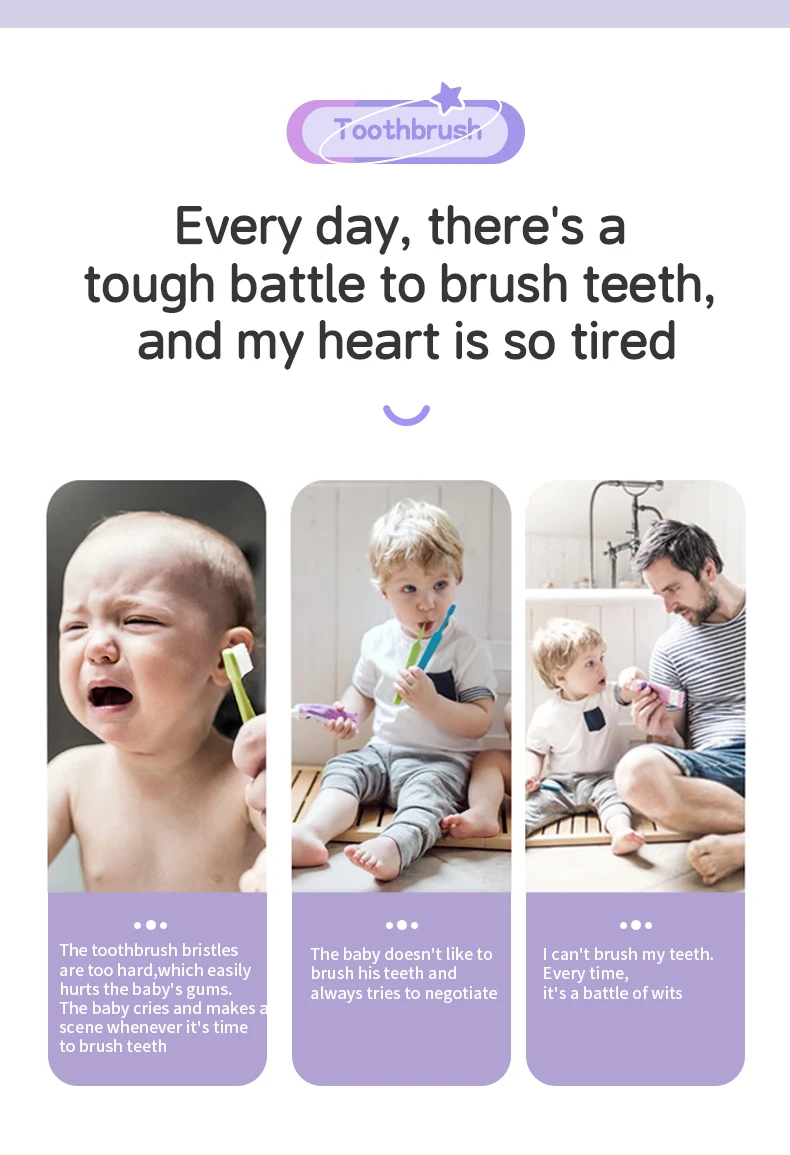 Children's Electric Toothbrush Color Cartoon Kids With Replacement Heads Soft Hair Cleaning Brush Rechargeable Sonic Toothbrush