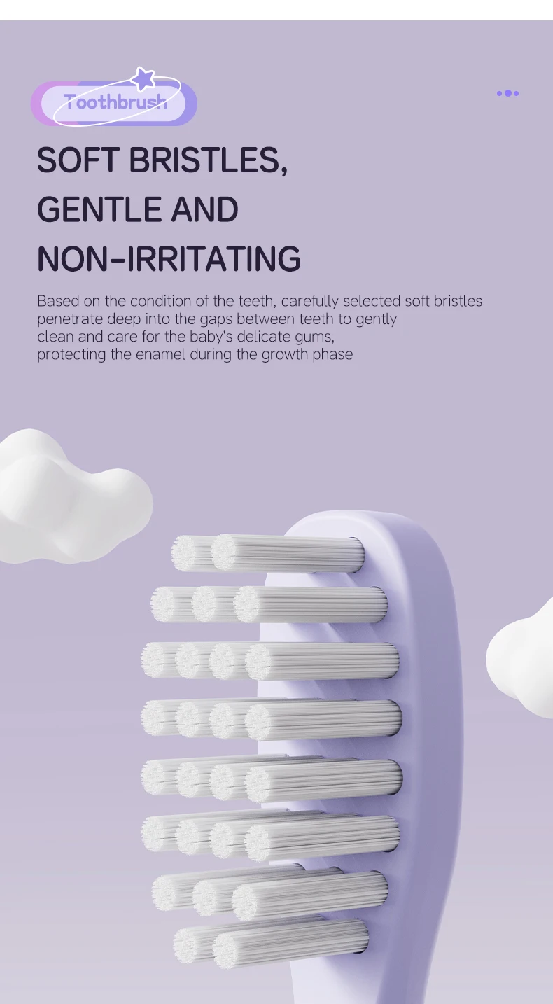 Children's Electric Toothbrush Color Cartoon Kids With Replacement Heads Soft Hair Cleaning Brush Rechargeable Sonic Toothbrush