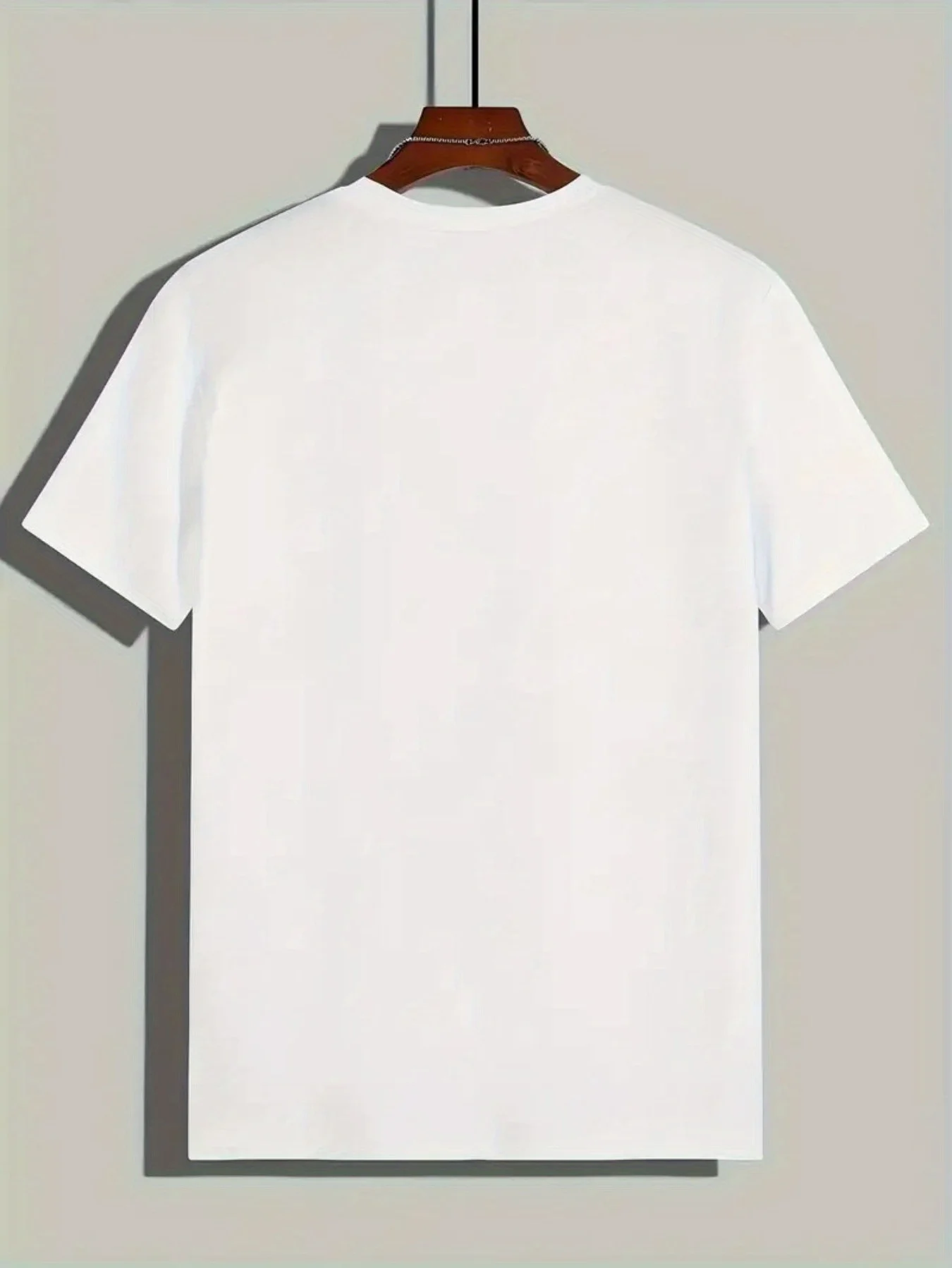 Men's 100% Cotton Casual Loose Breathable Fashionable Monaco Letter Pattern Printed Short Sleeve Round Neck T-Shirt Top